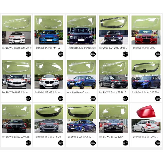 Headlamp Shell Transparent Lampshade Lens Lamp Shade Headlight Cover For 2017 2018 2019 BMW 1 Series Sedan F52 118 120 125