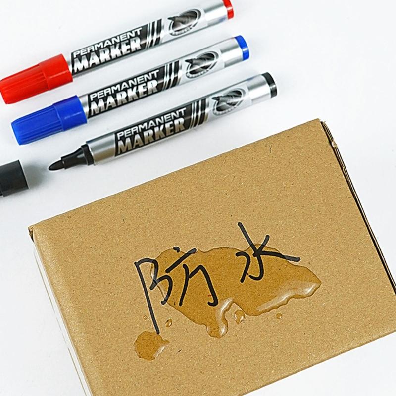 12Pcs Heavy Duty Oil Based Markers Water Resistant Permanent Marker 0.7mm Tip For Industrial Packaging Disc Labeling