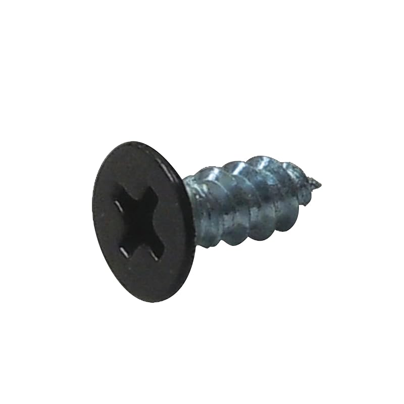 DAIDOHANT Reinforcement Hardware Joint Fittings 2x4 (Two-by) Support Dedicated Tapping Screws, Black Painted Head, 4.0 X 12mm 10179046