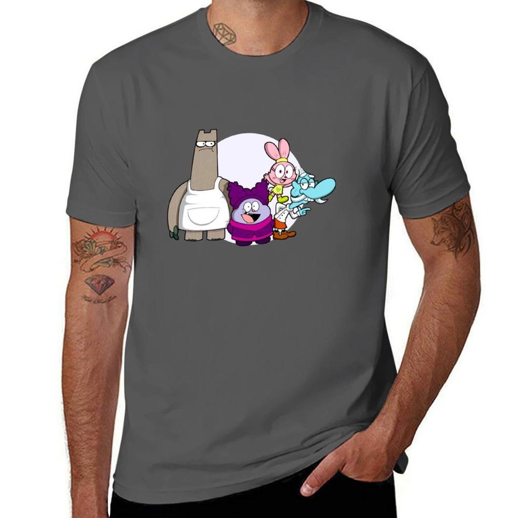 Chowder Cartoon Logo Tshirt Graphic Print Short Sleeve Tshirt