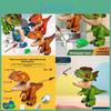 Plastic Dinosaur Puzzle With Interactive Joints For Kids Gift And Playtime