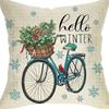 Nordic Christmas Snowman Pillowcase Linen Sofa Cushion Pillowcase New Style Christmas Pillowcase