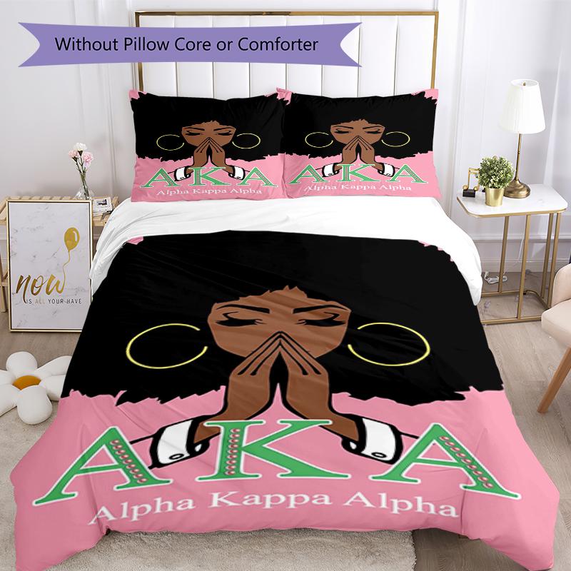3pcs AKA Bedding Set Duvet Cover Closure Includes 1 Duvet Cover & 2 Pillowcases, Soft and Comfortable for All Seasons.