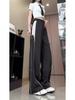 Unisex Striped Summer Pants for Teens, 2025 New Arrival, Straight Cut Wide-Leg Sports Style