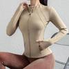Spring/Summer Stand Collar Zipper Pocket Jacket: Sun Protection, Quick-Dry, High Elastic Fitness Wear