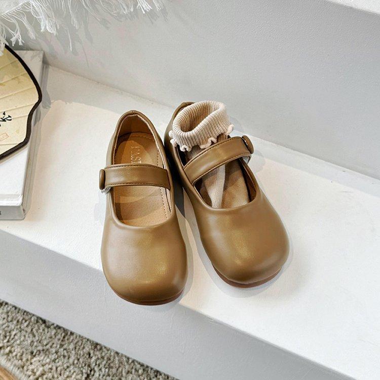 Girls princess shoes leather shoes 2025 new spring and autumn children's shoes children soft-soled Doudou shoes little girl classmate baby