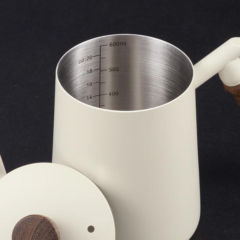 Pabe 600ML Wooden Handle Stainless Steel Pour Over Coffee Kettle