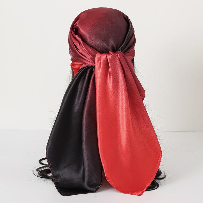 New cashew print silk scarf women's trend versatile shawl satin headscarf 90 square scarf scarf women