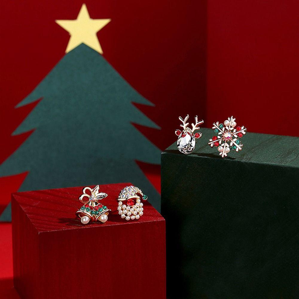 Bell Girl Gift Christmas Earrings Women Stud Earrings Korean Style Earrings Fashion Jewelry