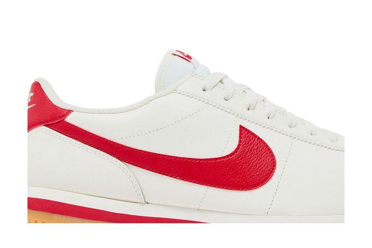 Nike Cortez Leder Sail Gummi Gelb Universitätsrot