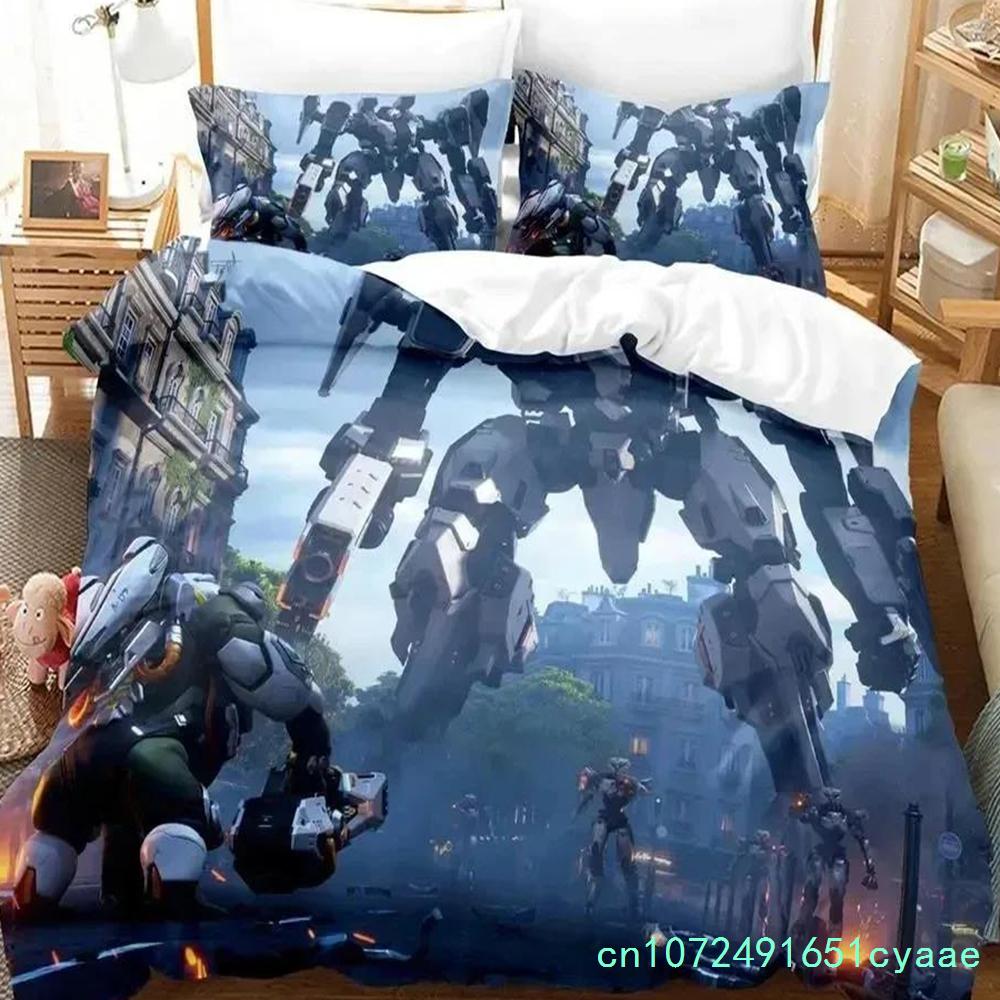 Game Overwatchs Bedding Set Boys Girls Twin Queen Size Duvet Cover Pillowcase Bed Boys Adult Fashion Home Textileextile