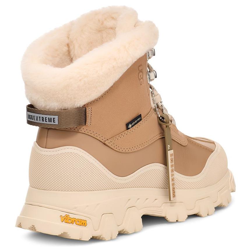 UGG Látkové barevné blokové kulaté špičky krátké sněhule dámské boty pískové 1169032-SAN