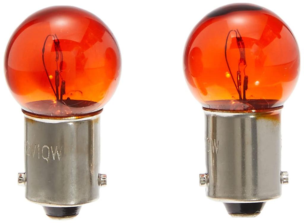 Kijima 217-6020 Motorcycle Parts Bulb, Single Amber, G14, , 10W, Pack of 2