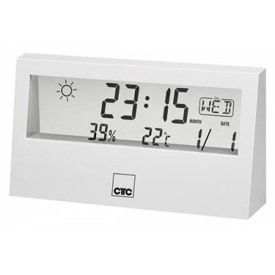 Wetterstation CTC Uhrfunktion WSU 7022 Weiß