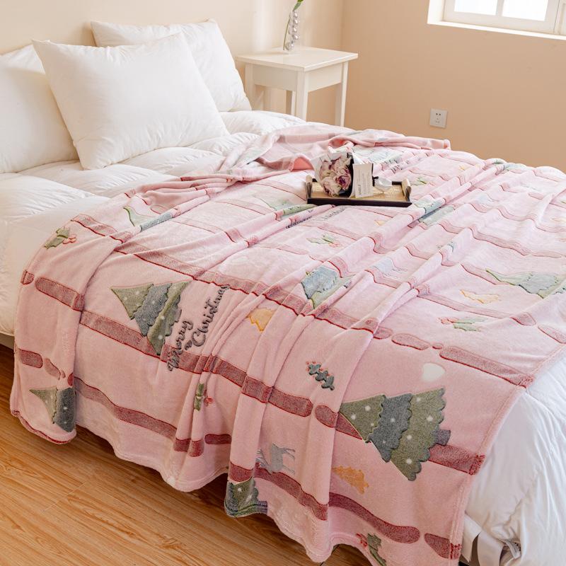 New soft snowflake fleece blanket household student dormitory blanket air conditioner blanket multi-purpose blanket fleece blanket