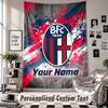 Custom Tapestry Wall Hanging, Bologna FC Personalized Name Text Home Wall Decor