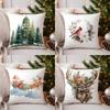 Home Decor Enchanting Forest Pine Tree Pillow Cover Pattern Cushion Cover Suitable for Sofa Bedroom Car Pillow Cover