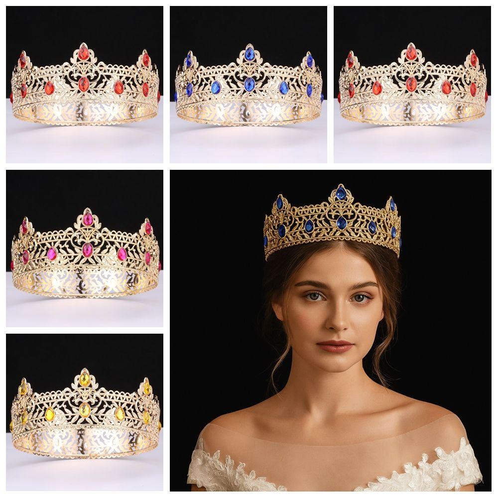 Cake Decorations Baroque Pageant Crowns Luxury Crystal Crystal Cake Topper  Birthday Party