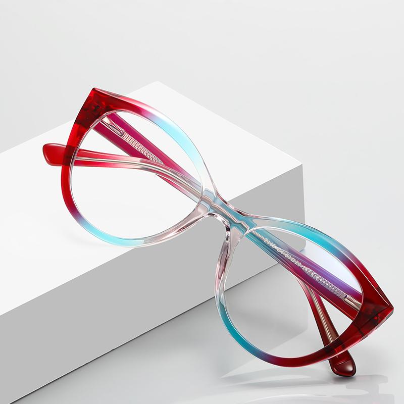 Leopard Frame Round Presbyopic Glasses Women Fashion TR90 Farsightedness Spectacles 0 To +6 0