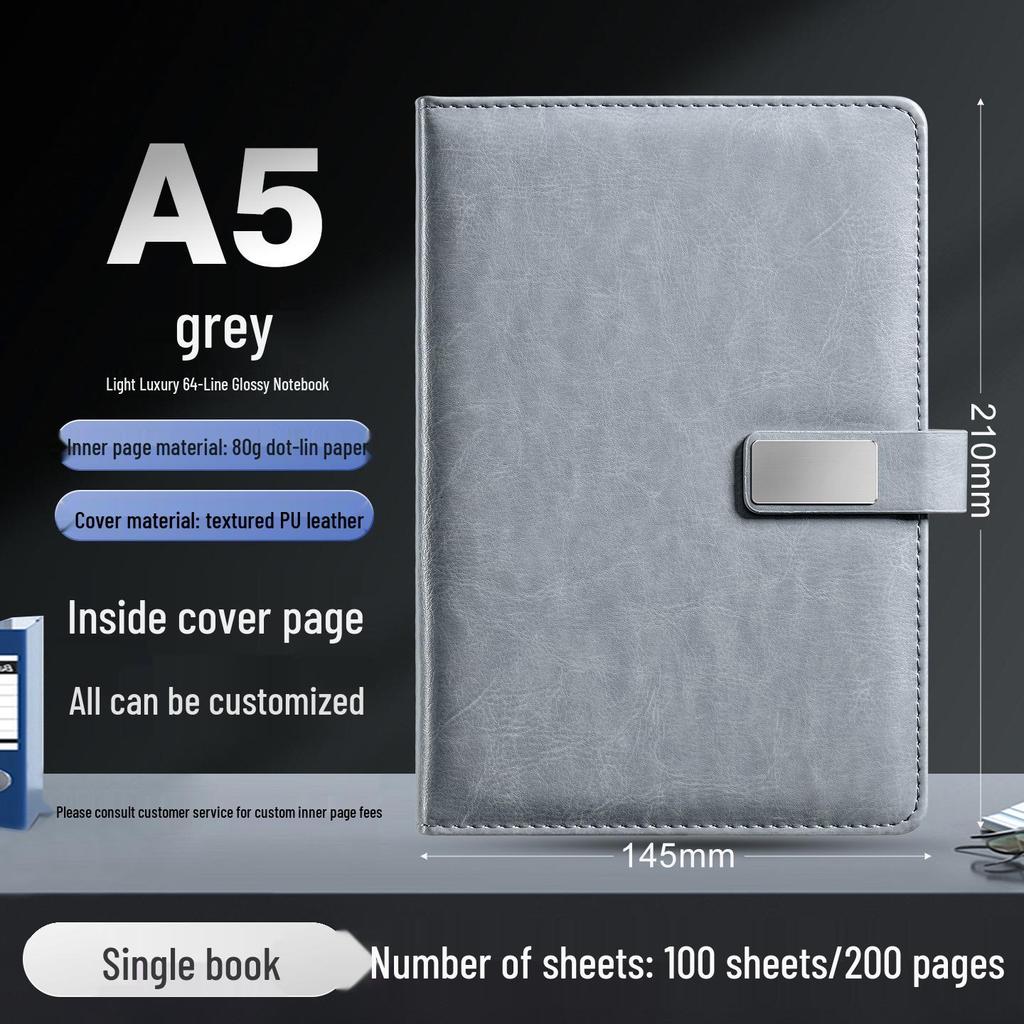 Customizable A5/B5 Business Notebook with Logo - Thick Cover for Office Meetings
