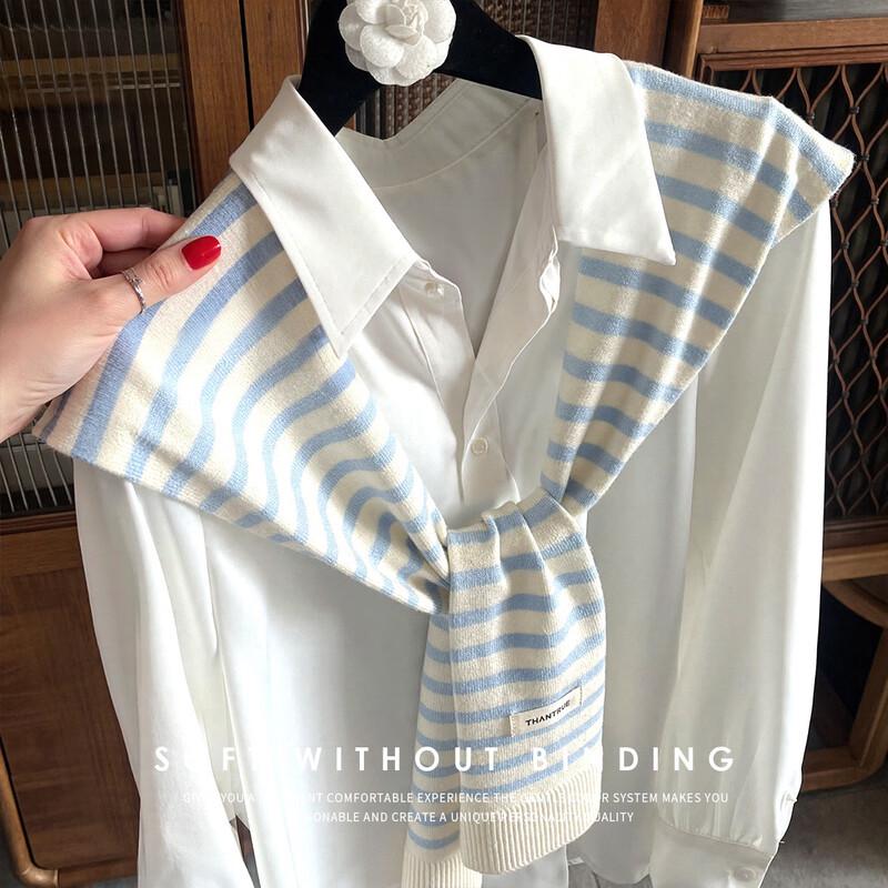 Women s Striped Multi-functional Shawl & Scarf 100x40cm