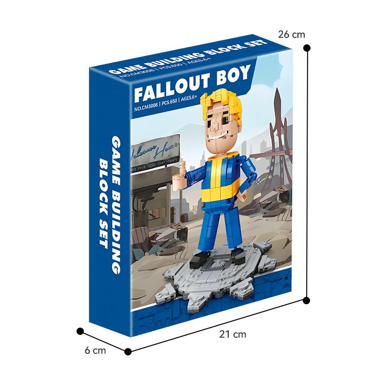 Cross-border MOC Lego-Compatible Fallout Shelter Building Blocks: Vault Boy Model Toy