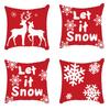 Popular Christmas Pillowcases for Holidays Santa Claus Linen Home Decoration Pillowcases