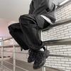 Overalls Men's Autumn New Ins Trendy Brand Loose Straight Pants Multi-pocket Ruffian Handsome Drawstring Casual Pants