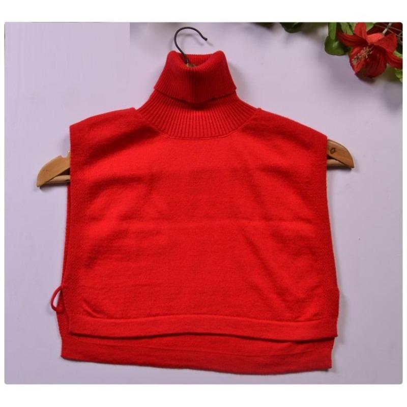 

Теплый свитер с воротником-стойкой, женские съемные воротники для женщин, зимние фальш-воротники, женская черная съемная половина рубашки