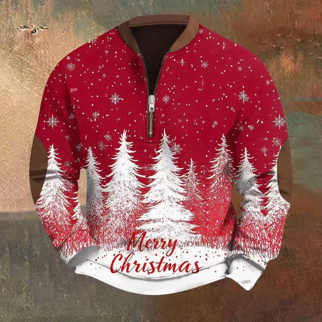 Men's Autumn 2025 Cartoon Santa Claus Hoodie