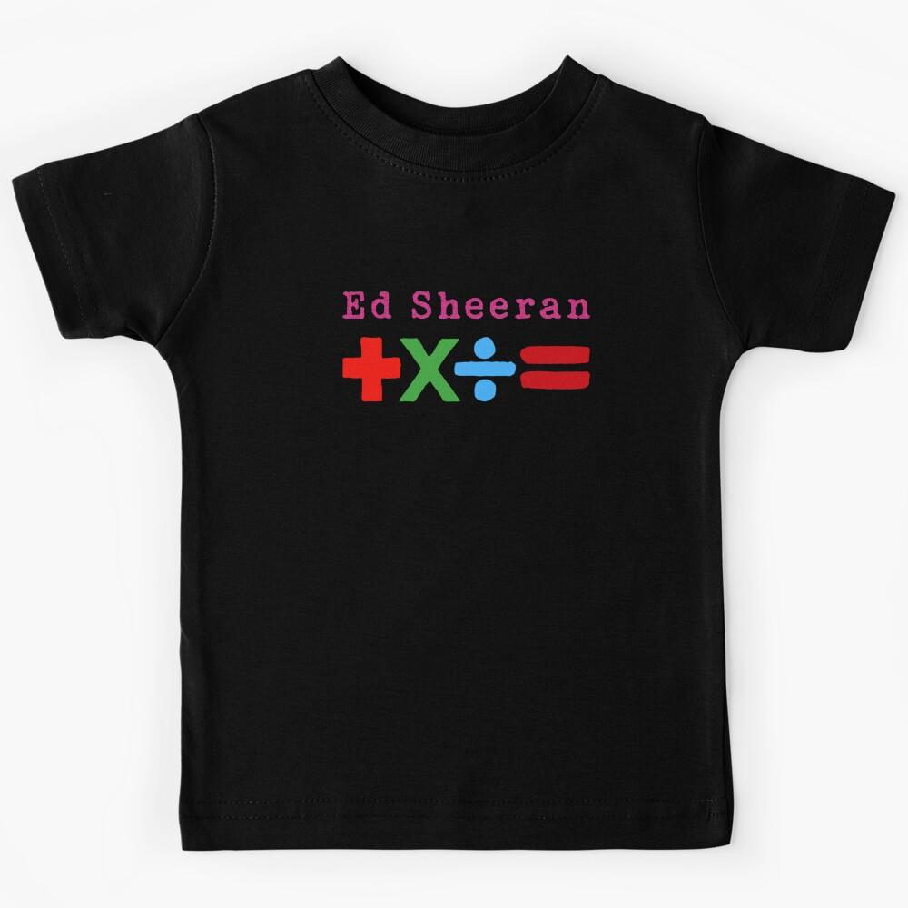 Ed Sheeran Sheeran Math Loop Tour Fan Art Kids T-Shirt 160