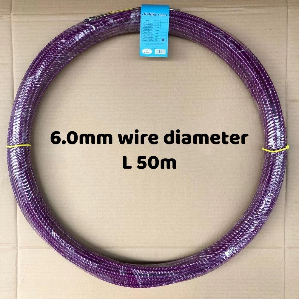 5-50m Universal Cable Guide Tape Puller Extractor Glass Fiber For Telecommunications Electrical Wall Wire Conduit Accessories