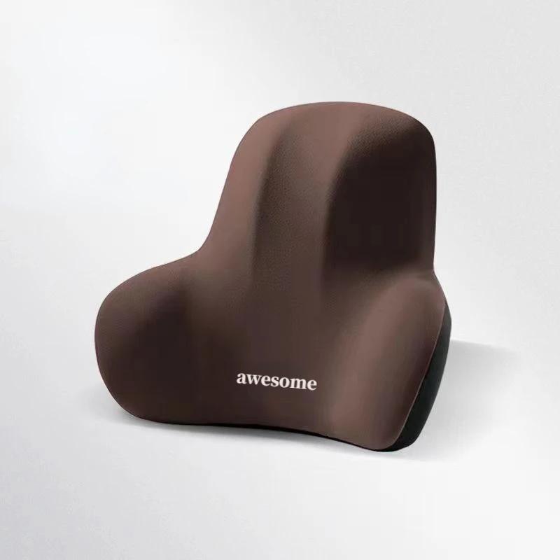 Car Neck Headrest Pillow Memory Foam Waist Cushion Lumbar Support Backrest Travel Neck Cushion Protection Car Vehicle Supplies