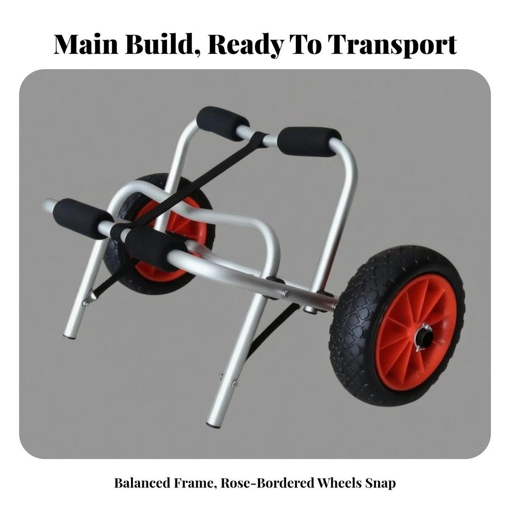 Paddle Board Trolley Universal Kayak with Strap Heavy-Duty for Marina