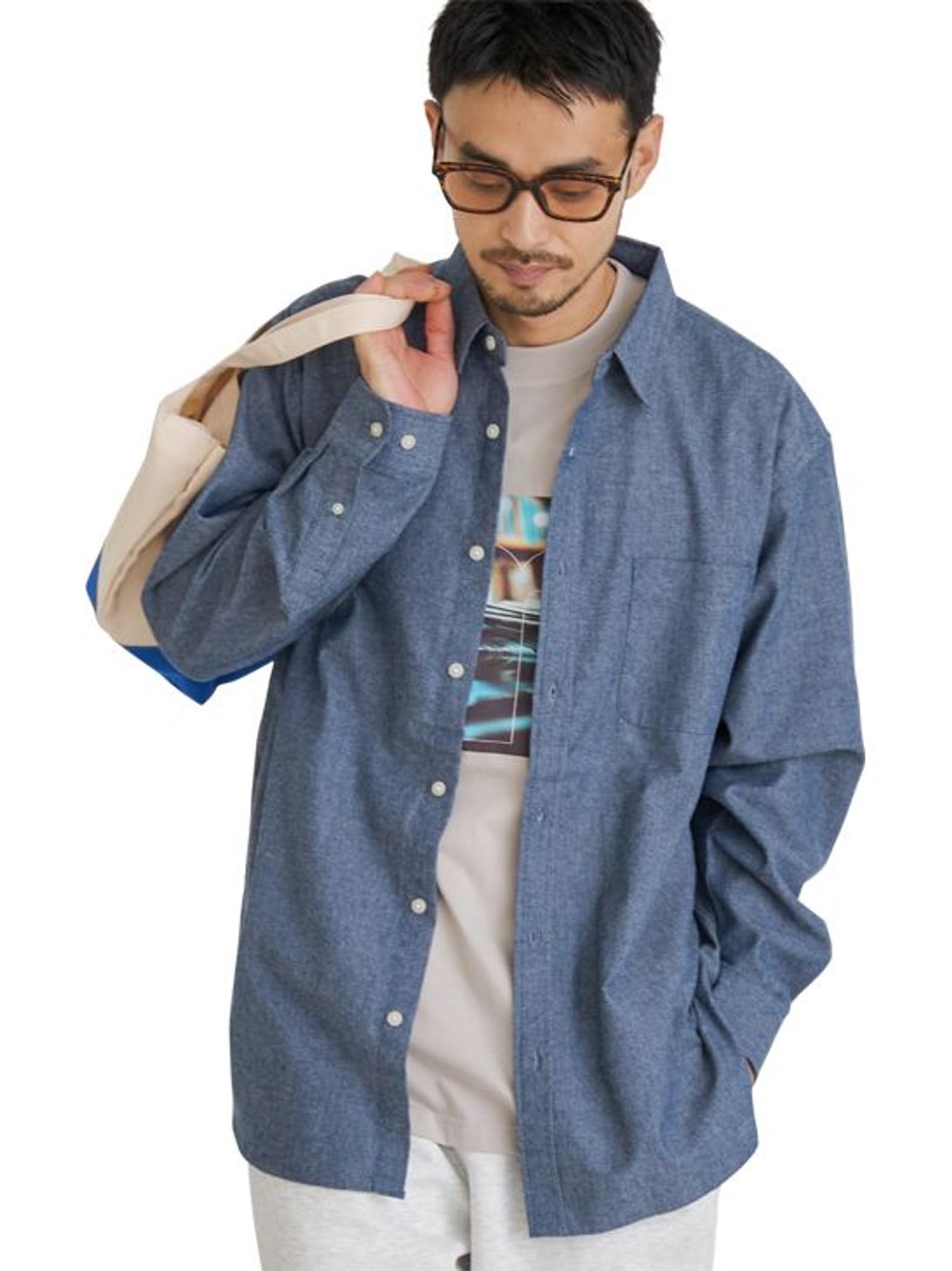 

Cohen USA Cotton Soft Flannel Shirt 75106000001 7950 NAVY M (Solid Color) (79)