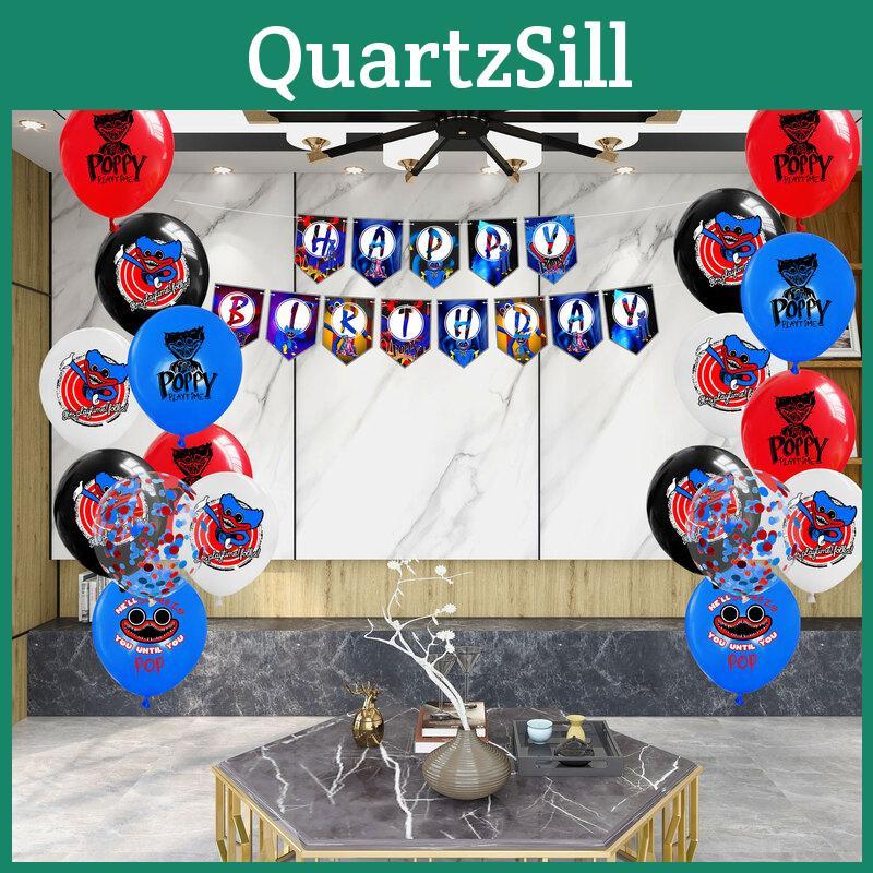 Celebrate With Poppy Playtime High Quality Birthday Party Decorations With Balloons And Banner