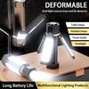Sun Lamp Rechargeable Camping-Ready With Six-Level Dimming And Foldable Operation