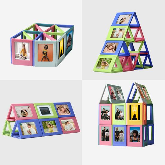 10Pcs Magnetic Photo Frame for Fujifilm Instax Mini Film Picture Display Frame Fridge Magnet 3-inch Mini