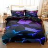 2025 transparent grid visual effects Bedding Set Single Full Queen King Size Bed Set Kids Bedroom Duvetcover Sets Bed Sheet Set