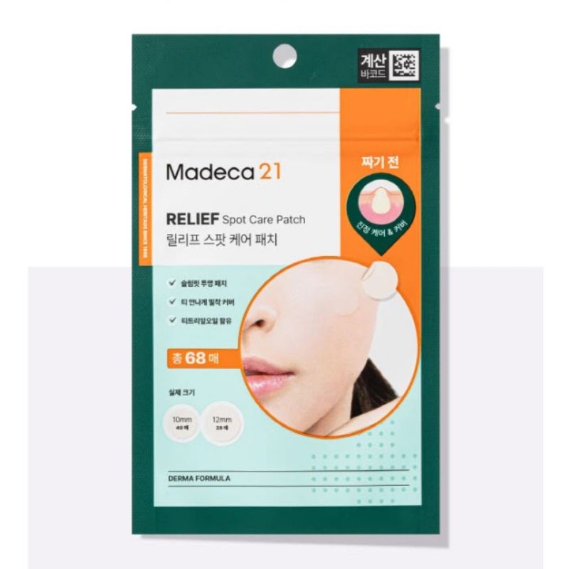Madeca21 Relief Spot Care Patch 68 Patches – Hydrocolloid Acne & Blemish Care Patch Set