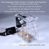 Bird Seed Processor Acrylic Shell Splitter Adjustable Speed Fan Detachable Washable for Quick and Efficient Shelling