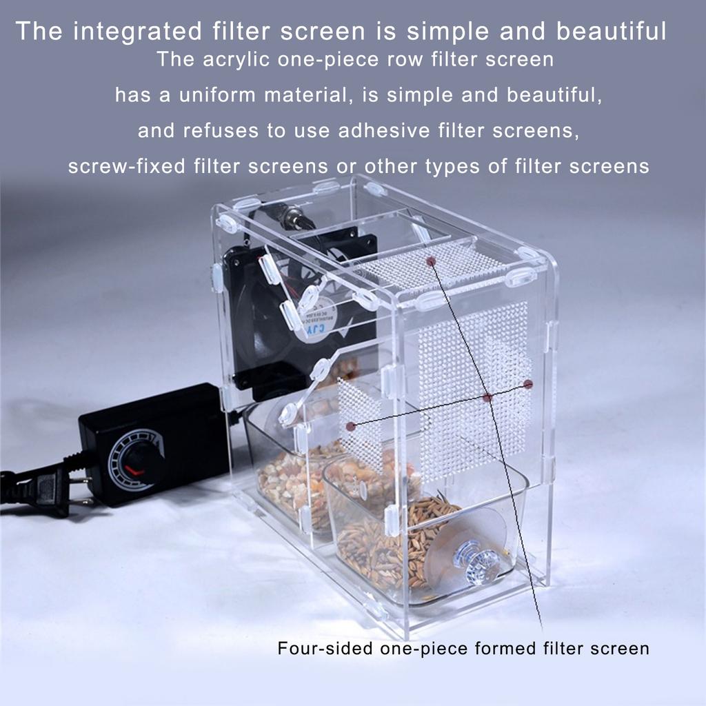 Bird Seed Processor Acrylic Shell Splitter Adjustable Speed Fan Detachable Washable for Quick and Efficient Shelling