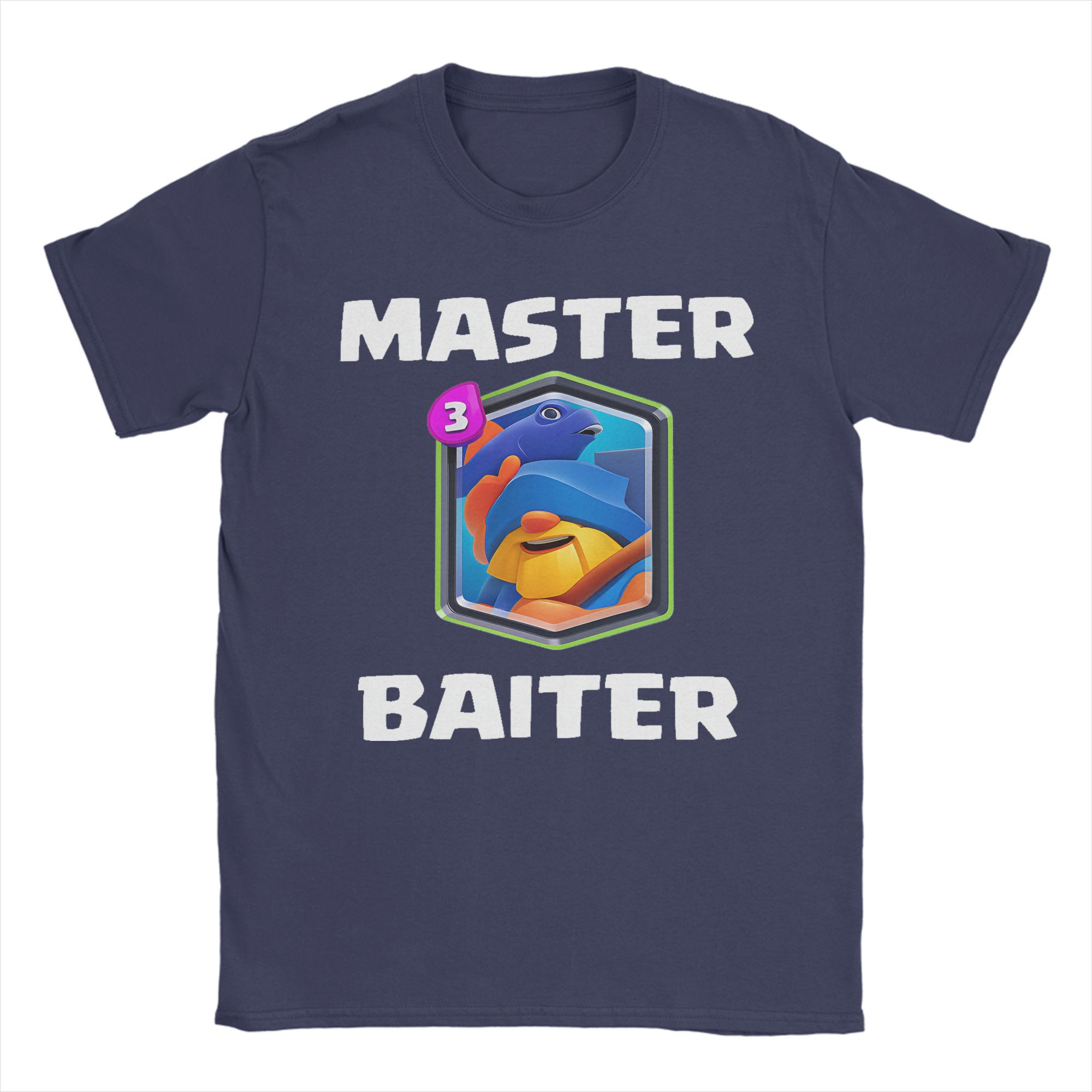 

Master Baiter CClashs RRoyales Футболка Мужская Повседневная 100% Хлопок Футболка С Круглым Вырезом С Коротким Рукавом Футболка С Принтом Винтажная Одежда M