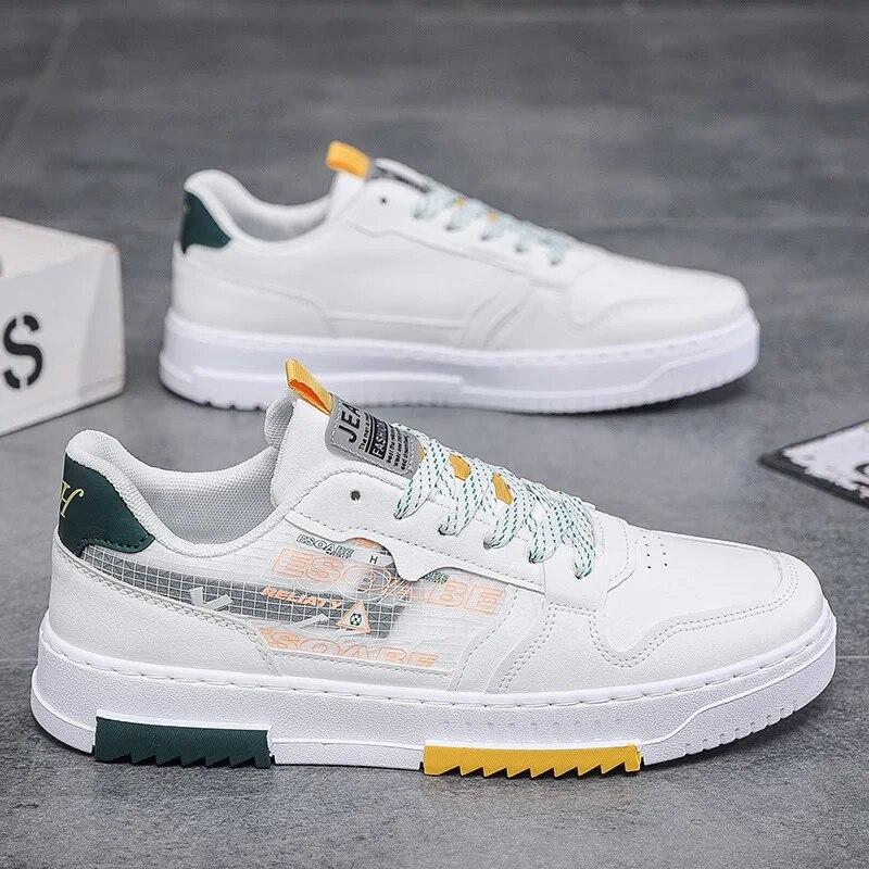 Casual Herrsneakers Streetmode Herrskateskor Utomhus Promenad Flats Skydd Snörning Skateskor