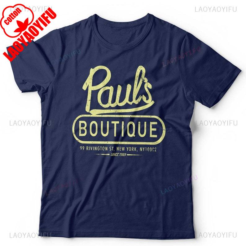 

Pauls Boutique Tshirt Unisex Beastie Boys 80s Hip Hop Rap Vintage Retro Short SleeveClassic Fit Cotton Breathable Camisetas XL