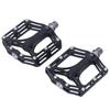 1 Pair Mountain Bike Pedals Universal Lightweight Titanium Alloy Road Bike Pedals for Road Mountain BMX MTB Bike Black