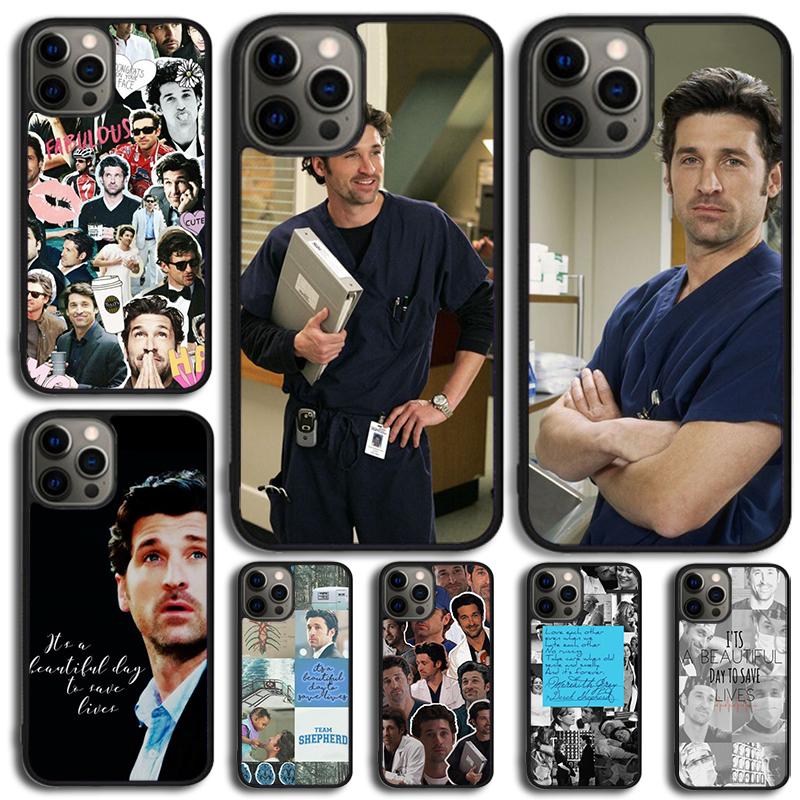 Derek Shepard Grey Anatomy Handyhülle Für iPhone 17 Air 15 16e 14 13 Pro Max Hülle 12 11 Pro Max PLUS cover