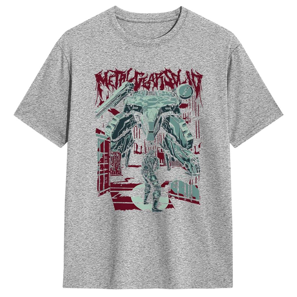 Unisex TShirt Metal Gear Solid MGS Game Vintage Cotton Tee Shirt Short Sleeve  T Shirts Round Neck Clothing Birthday Gift