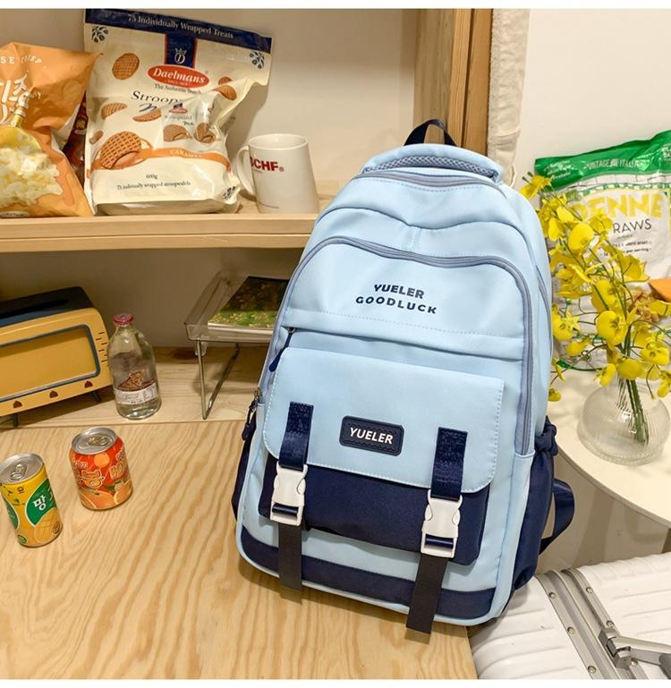 Schoolbag schoolbag female junior high school student middle school student simple large capacity backpack high school student backpack Japanese ins