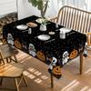 Halloween Tischdecke 60 x 84 Zoll Rechteckig Kürbis Katze